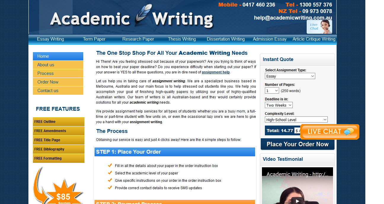 academicwriting.com.au Review