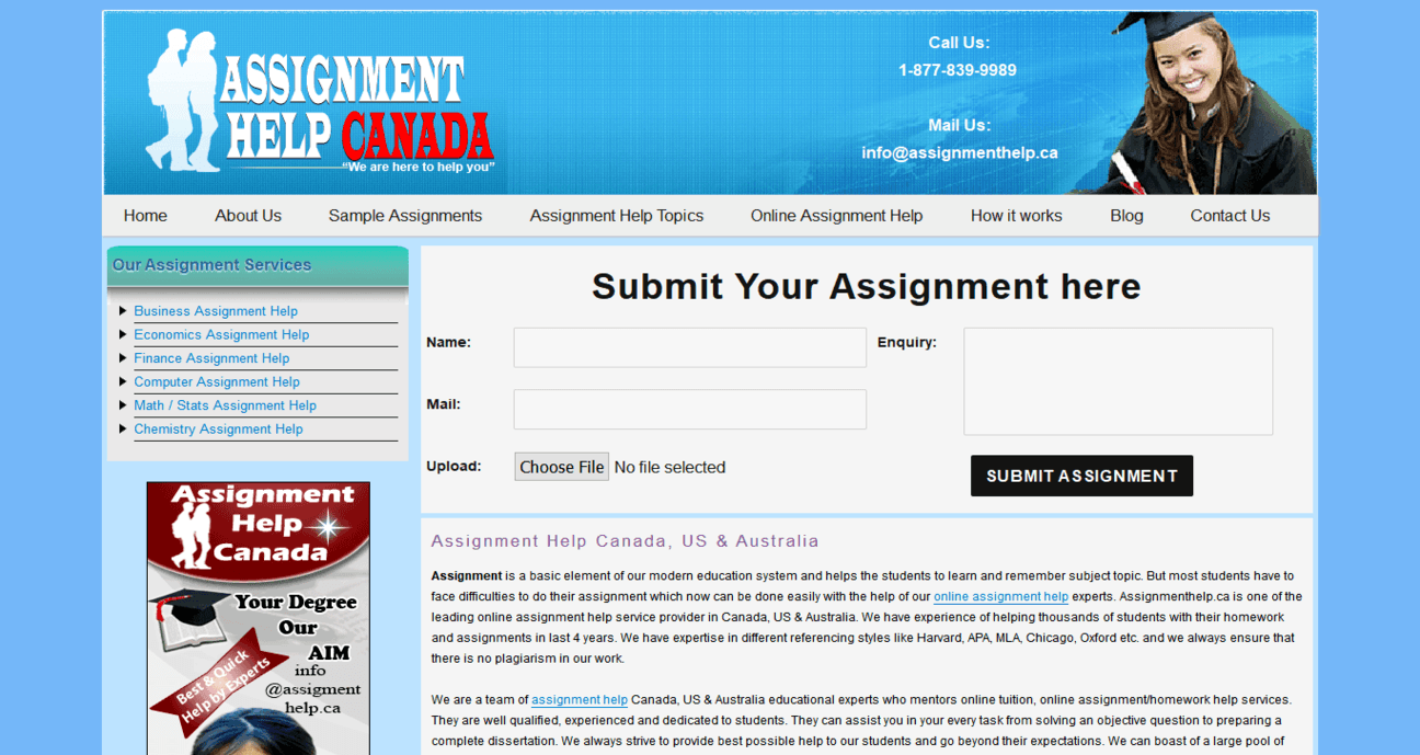assignmenthelp.ca Review