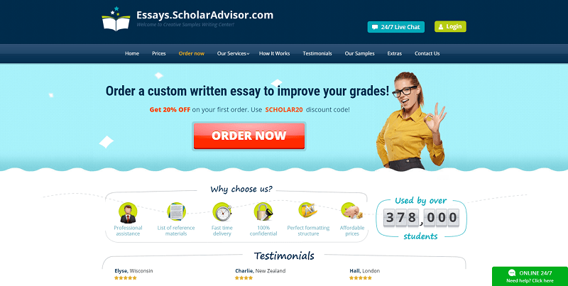 essays.scholaradvisor.com Review