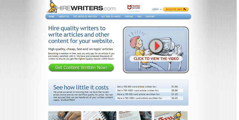 hirewriters.com Review