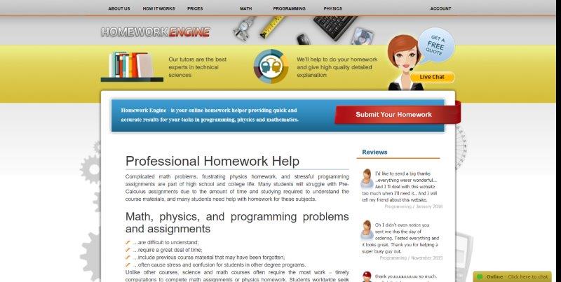 homeworkengine.com Review